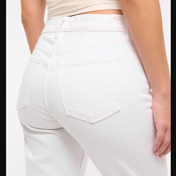 Abercrombie & Fitch Women's White Straight Leg Jeans 27short - Picture 5 of 8